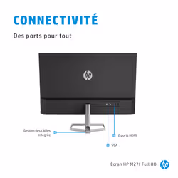 HP M27f FHD Monitor - Vue supplémentaire 9