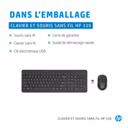 HP Ensemble combiné clavier et souris sans fil 330 - Vue supplémentaire 5