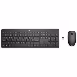 HP 235 Wireless Mouse and Keyboard Combo clavier Souris incluse Bureau RF sans fil Noir