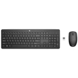HP 235 Wireless Mouse and Keyboard Combo clavier Souris incluse Bureau RF sans fil Noir