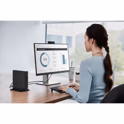 HP ProDesk 405 G6 AMD Ryzen™ 3 PRO 4350GE 8 Go 256 Go SSD Windows 10 Pro Mini PC Noir - Vue supplémentaire 4