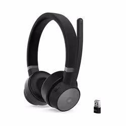 Lenovo Go Wireless ANC Casque Avec fil &sans fil Arceau Bureau/Centre d'appels Bluetooth Noir - Vue supplémentaire 8