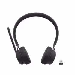 Lenovo Wireless VoIP Headset Casque Sans fil Arceau Bureau/Centre d'appels Bluetooth Noir - Vue supplémentaire 4