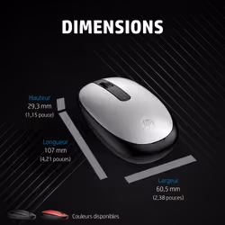HP 240 Empire Red Bluetooth Mouse souris Bureau Ambidextre Optique 1600 DPI - Vue supplémentaire 8