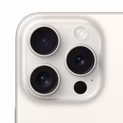 Apple iPhone 15 Pro 15,5 cm (6.1") Double SIM iOS 17 5G USB Type-C 256 Go Titane, Blanc - Vue supplémentaire 4