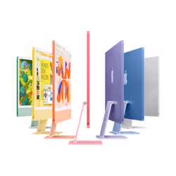 Apple iMac Apple M M4 59,7 cm (23.5") 4480 x 2520 pixels PC All-in-One 16 Go 256 Go SSD macOS Sequoia Wi-Fi 6E (802.11ax) Rose - Vue supplémentaire 4