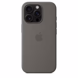 Apple Coque en silicone avec MagSafe pour iPhone 16 Pro - Gris minéral - Vue supplémentaire 2