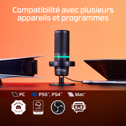 HyperX 4P5E2AA microphone Noir Microphone de console de jeu - Vue supplémentaire 8
