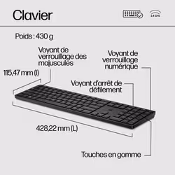 HP Ensemble clavier et souris sans fil 650 - Vue supplémentaire 7