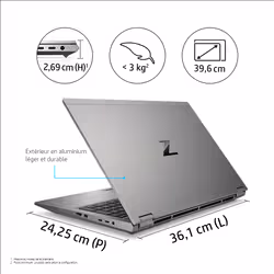HP ZBook Fury 17.3 G8 Mobile Workstation PC i7-11800H 43,9 cm (17.3") Full HD 16 Go 512 Go SSD NVIDIA T1200 Windows 10 Pro - Vue supplémentaire 10