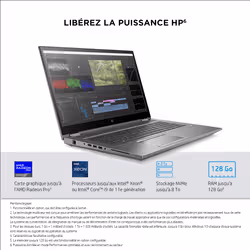 HP ZBook Fury 17.3 G8 Mobile Workstation PC i7-11800H 43,9 cm (17.3") Full HD 16 Go 512 Go SSD NVIDIA T1200 Windows 10 Pro - Vue supplémentaire 13