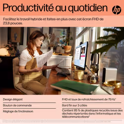 HP P24 G5 écran plat de PC 60,5 cm (23.8") 1920 x 1080 pixels Full HD LCD Noir - Vue supplémentaire 14