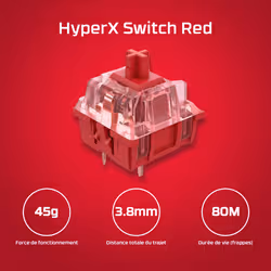 HyperX Alloy Origins Core PBT HX Red - Clavier de jeu mécanique - Vue supplémentaire 14