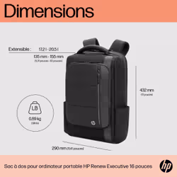 HP Sac à dos pour ordinateur portable Renew Executive 16 pouces - Vue supplémentaire 6