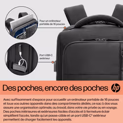 HP Sac à dos pour ordinateur portable Renew Executive 16 pouces - Vue supplémentaire 8