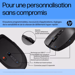 HP Souris silencieuse rechargeable 710 - Vue supplémentaire 6