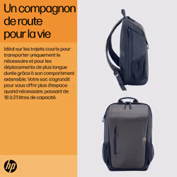 HP Sac à dos pour ordinateur portable Travel 18 litres 15,6 pouces, gris fer - Vue supplémentaire 7