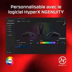 HyperX Pulsefire Haste 2 - Souris gaming (noir) - Vue supplémentaire 10