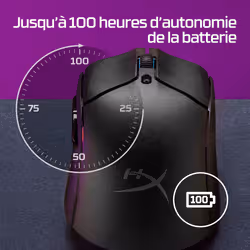 HyperX Pulsefire Haste 2 - Souris sans fil gaming (noir) - Vue supplémentaire 12