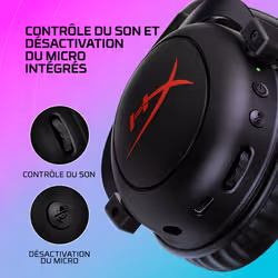 HyperX Cloud II Core Wireless GAM HEADSET Avec fil &sans fil Arceau Gaming Noir - Vue supplémentaire 7