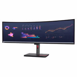 Lenovo ThinkVision P49w-30 LED display 124,5 cm (49") 5120 x 1440 pixels DQHD Noir - Vue supplémentaire 2