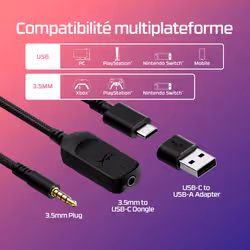 HyperX Cloud III BLK GAM HEADSET Avec fil Arceau Gaming USB Type-C - Vue supplémentaire 3