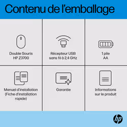 HP Souris double mode Z3700 noire - Vue supplémentaire 4