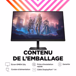 HP OMEN by 31.5 inch QHD 165Hz Gaming Monitor - OMEN 32q écran plat de PC - Vue supplémentaire 15