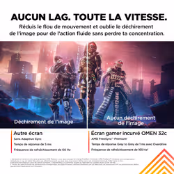 HP OMEN by 31.5 inch QHD 165Hz Curved Gaming Monitor - OMEN 32c écran plat de PC - Vue supplémentaire 12