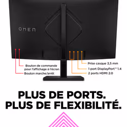 HP OMEN by 31.5 inch QHD 165Hz Curved Gaming Monitor - OMEN 32c écran plat de PC - Vue supplémentaire 8