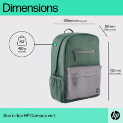 HP Sac à dos Campus (vert) - Vue supplémentaire 4