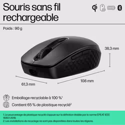 HP Souris sans fil rechargeable 690 - Vue supplémentaire 3