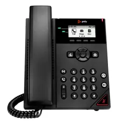 HP Poly VVX 150 2-Line IP Phone and PoE-enabled téléphone fixe