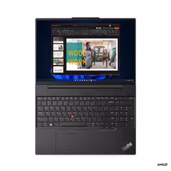 Lenovo ThinkPad E16 Ordinateur portable 40,6 cm (16") WUXGA AMD Ryzen™ 7 7730U 16 Go DDR4-SDRAM 512 Go SSD Wi-Fi 6 (802.11ax) Windows 11 Pro Noir - Vue supplémentaire 3