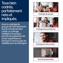 HP Poly Caméra intelligente Poly Studio E60 4K MPTZ avec zoom optique 12x - Vue supplémentaire 6