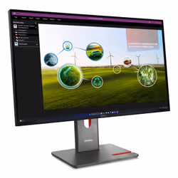 Lenovo ThinkVision P27Q-40 écran plat de PC 68,6 cm (27") 2560 x 1440 pixels Quad HD LED Noir - Vue supplémentaire 3