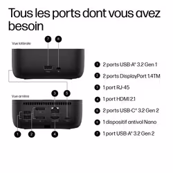 HP Station d'accueil USB-C G6 100 W - Vue supplémentaire 3