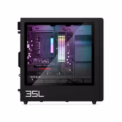 HP OMEN 35L Gaming GT16-0000nk AMD Ryzen™ 5 8500F 16 Go DDR5-SDRAM 512 Go SSD AMD Radeon RX 7600 Windows 11 Home in S mode Tower PC AI PC Noir - Vue supplémentaire 4