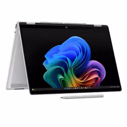 HP OmniBook X Flip 2-in-1 Next Gen AI 14-fm0001nk Copilot+ PC Intel Core Ultra 5 226V Hybride (2-en-1) 35,6 cm (14") Écran tactile 3K 16 Go LPDDR5x-SDRAM 1 To SSD Wi-Fi 6E (802.11ax) Windows 11 Home Argent - Vue supplémentaire 4