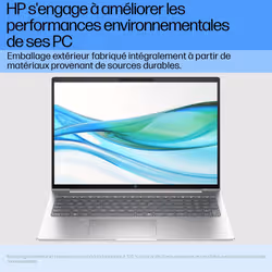 HP ProBook G11 Intel Core Ultra 7 155U Ordinateur portable 40,6 cm (16") WUXGA 16 Go DDR5-SDRAM 512 Go SSD Wi-Fi 6E (802.11ax) DOS gratuit AI PC Argent - Vue supplémentaire 7