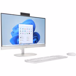 HP 24 All-in-One Desktop AI -cr2013nk PC Intel Core Ultra 7 255U 60,5 cm (23.8") 1920 x 1080 pixels PC All-in-One 16 Go DDR5-SDRAM 512 Go SSD Windows 11 Home Wi-Fi 6 (802.11ax) AI PC Blanc - Vue supplémentaire 2
