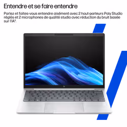 HP EliteBook 8 G1i 16 inch Notebook AI PC Intel Core Ultra 7 255U Ordinateur portable 40,6 cm (16") WUXGA 32 Go DDR5-SDRAM 512 Go SSD Wi-Fi 7 (802.11be) Windows 11 Pro Argent - Vue supplémentaire 3