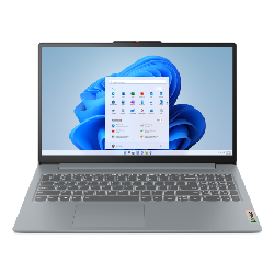 Lenovo IdeaPad Slim 3 15AMN8 AMD Ryzen™ 5 7520U Ordinateur portable 39,6 cm (15.6") Full HD 16 Go LPDDR5-SDRAM 512 Go SSD Wi-Fi 6 (802.11ax) Windows 11 Home Français Gris
