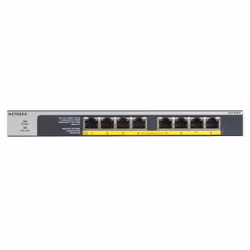 NETGEAR GS108LP Non-géré Gigabit Ethernet (10/100/1000) Connexion Ethernet, supportant l'alimentation via ce port (PoE) 1U Noir, Gris - Vue supplémentaire 5