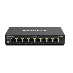 NETGEAR GS308E Géré Gigabit Ethernet (10/100/1000) Noir