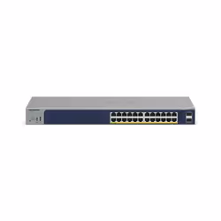 NETGEAR GS724TPv3 Géré L2 Gigabit Ethernet (10/100/1000) Connexion Ethernet, supportant l'alimentation via ce port (PoE) Gris - Vue supplémentaire 2