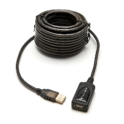 BlueRigger USB 2.0 Male to Female, 10m câble USB USB A Noir