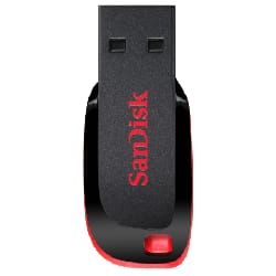 SanDisk Cruzer Blade lecteur USB flash 16 Go USB Type-A 2.0 Noir, Rouge
