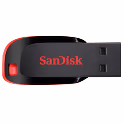 Sandisk Cruzer Blade lecteur USB flash 32 Go USB Type-A 2.0 Noir, Rouge - Vue supplémentaire 4