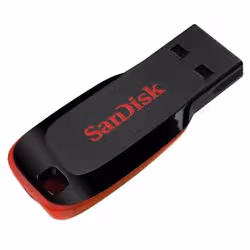 SanDisk Cruzer Blade lecteur USB flash 64 Go USB Type-A 2.0 Noir, Rouge - Vue supplémentaire 2